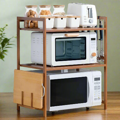 etagere en bois cuisine structure haute de gamme version double