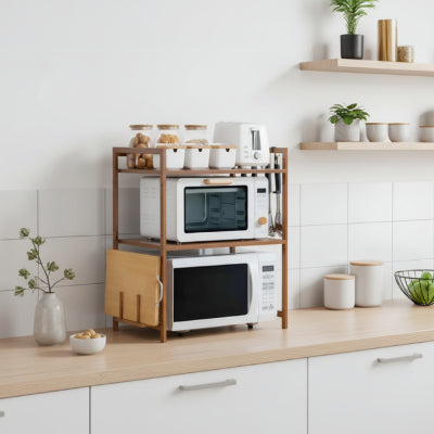 etagere en bois cuisine structure solide version double