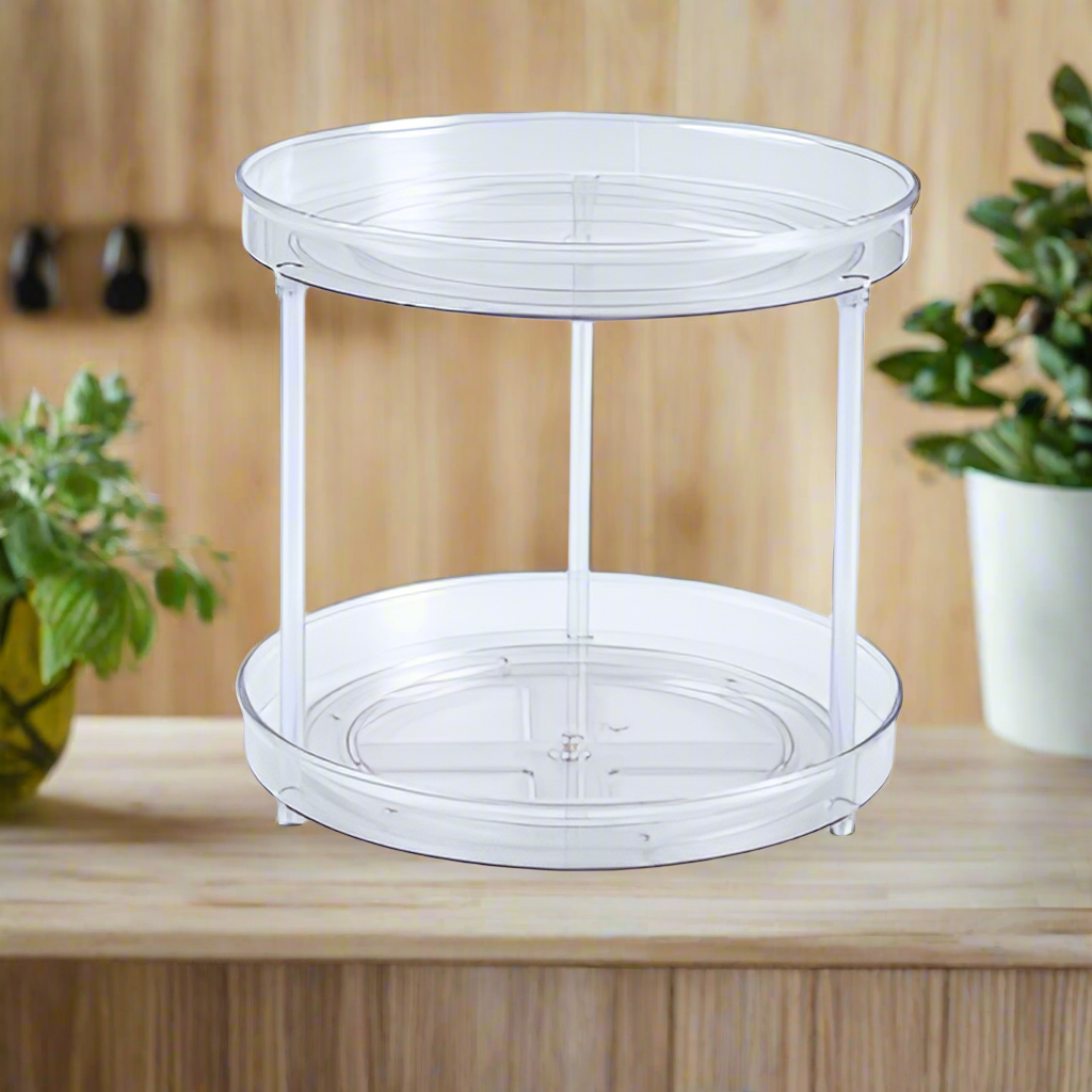 etagere epice double rangement rotation 360 degres grand dimensions