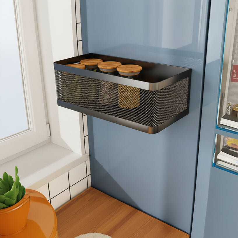 etagere epice mural acier inox rebords 10cm MagRack Noir