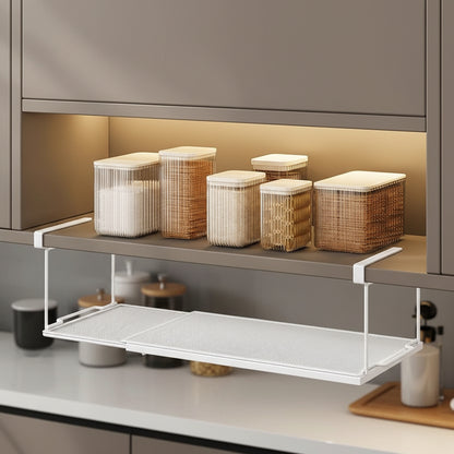 Étagère extensible sous armoire blanc acier carbone ExtendShelf