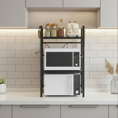 etagere four micro onde multifonction metal UltraRang 3Niveaux