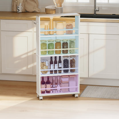 Étagère meuble cuisine chariot épices conserves bocaux Nordica Roll