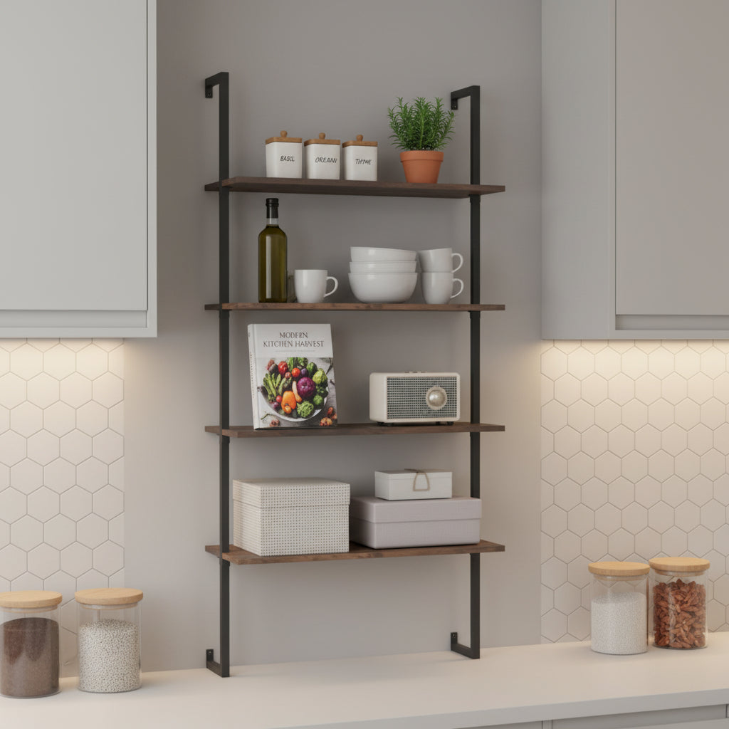 etagere murale cuisine gain place vertical 163 cm Rackly