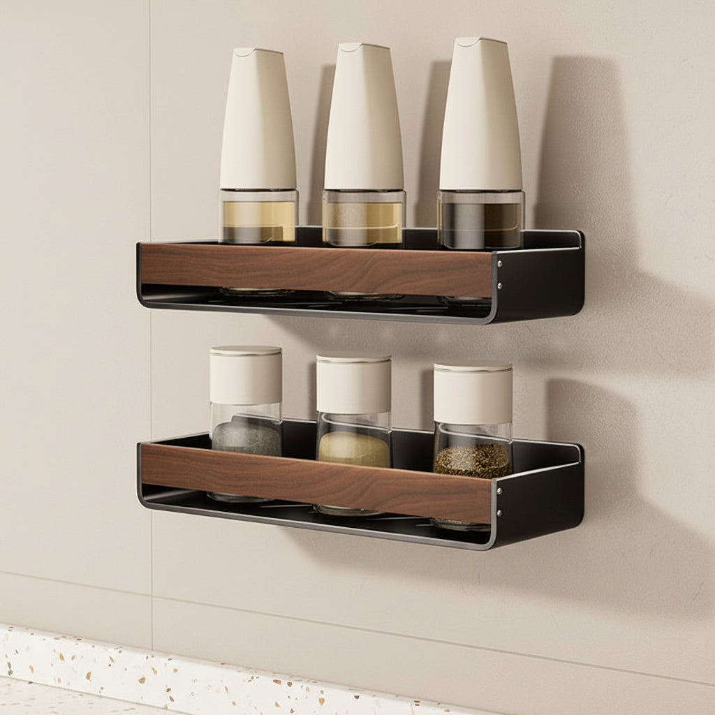 etagere murale cuisine lot 2 30 cm rangement optimise Walnora