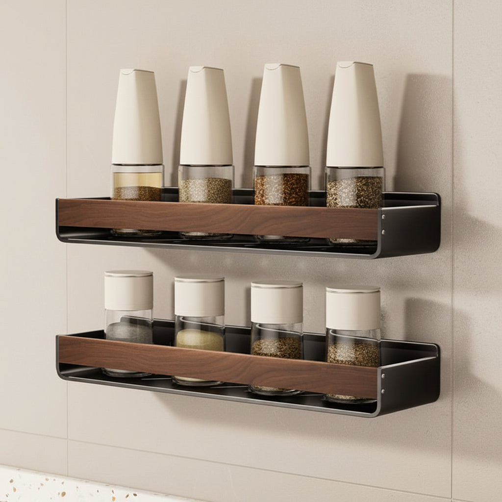 etagere murale cuisine lot 2 40 cm rangement optimise Walnora