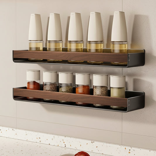 etagere murale cuisine lot 2 50 cm rangement optimise Walnora