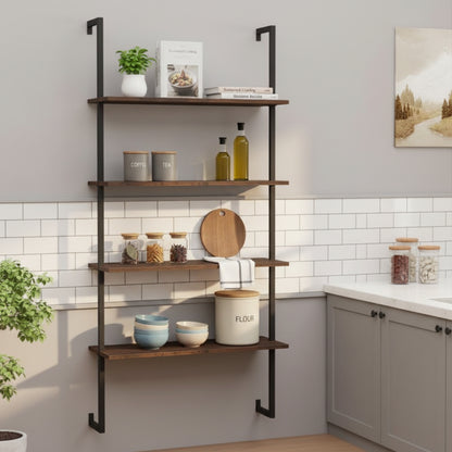 etagere murale cuisine plan travail degagé sol libre Rackly