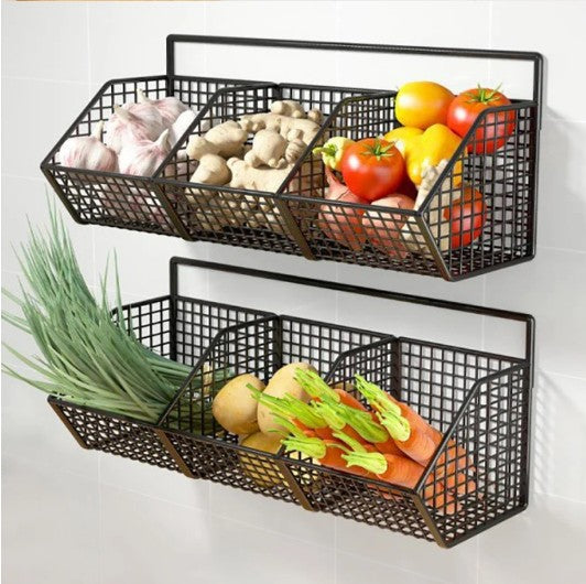 Étagère murale de cuisine noir condiments organisés RangeSaveur