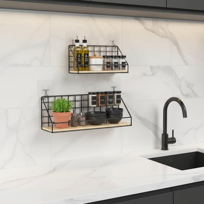 etagere murale en bois pour cuisine rangement mural Atelier Mural