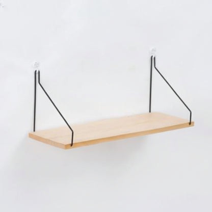 etagere murale pour cuisine bois massif metal 40cm NordikShelf