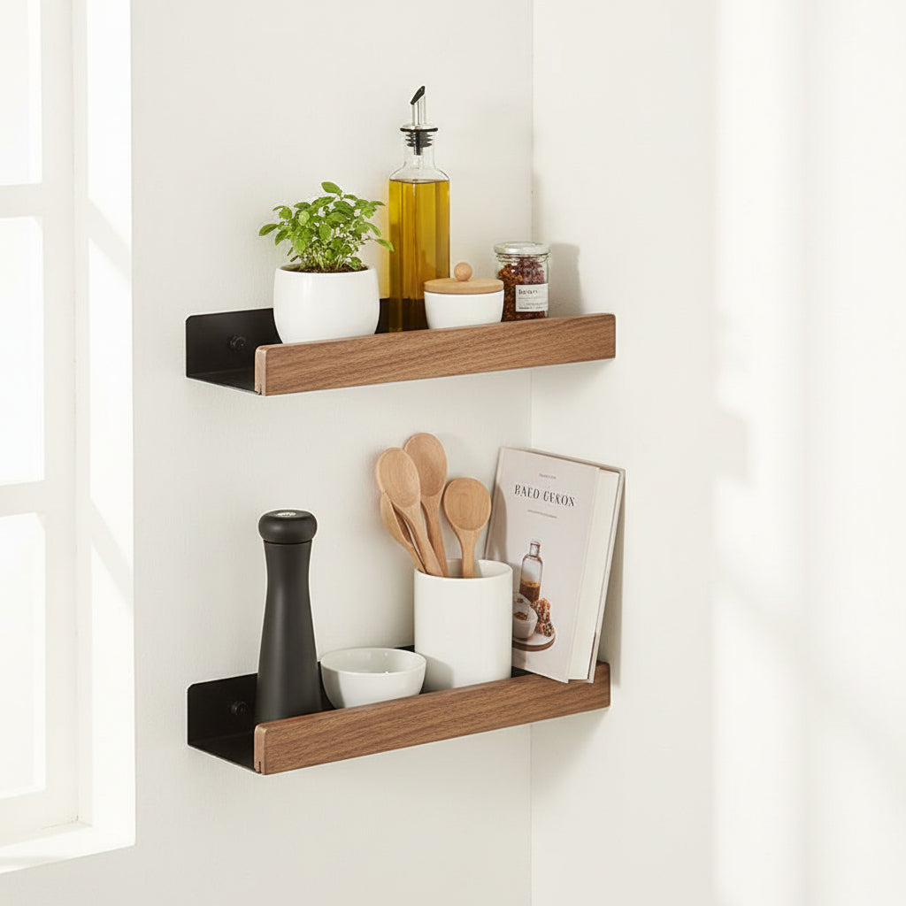 etagere murale pour cuisine rangement mural fonctionnel elegant FlexiWall 30cm