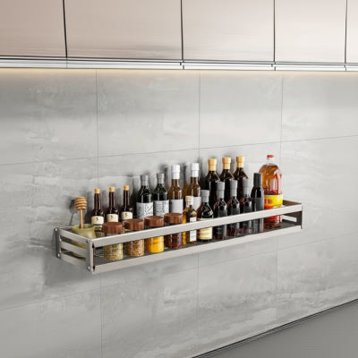 etagere murale pour epices murale gris sans crochets 50cm