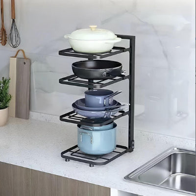 etagere pour cuisine 4 niveaux sur plan travail pratique CuiRangeo