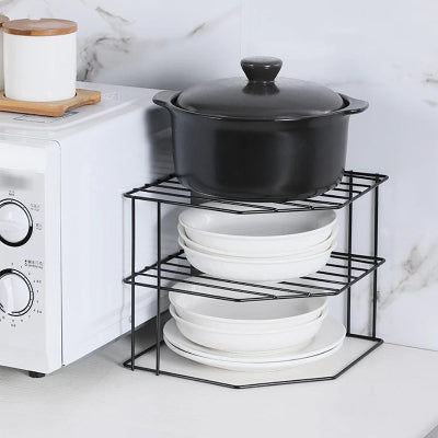 étagère pour cuisine moderne et fonctionnelle métal noir OptiCoin