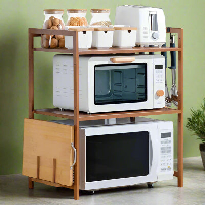etagere pour micro onde structure haute de gamme version double
