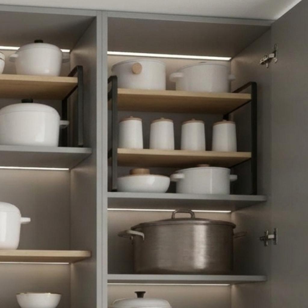 etagere pour placard cuisine optimise espace inutilise placard StructuroDouble 40cm