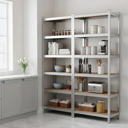 etagere rangement cellier rangement vertical FlexiRack 5Niveaux 180cm