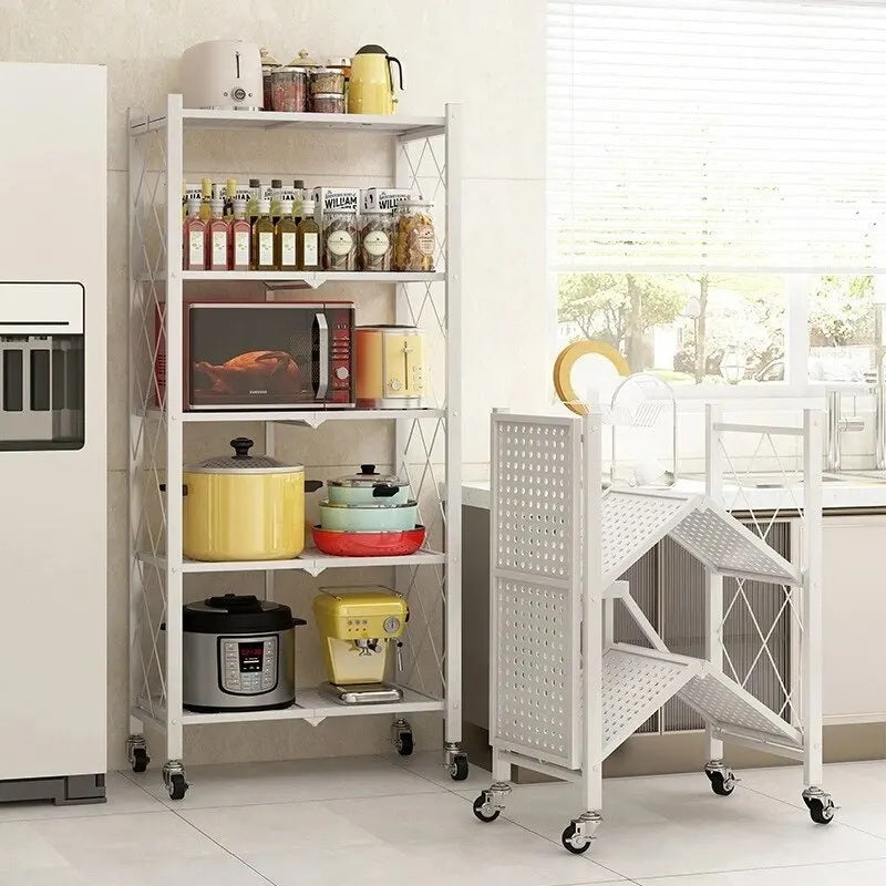 etagere rangement cuisine pliable acier design epure blanc Structura