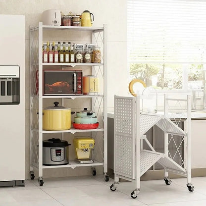 etagere rangement cuisine pliable acier design epure blanc Structura
