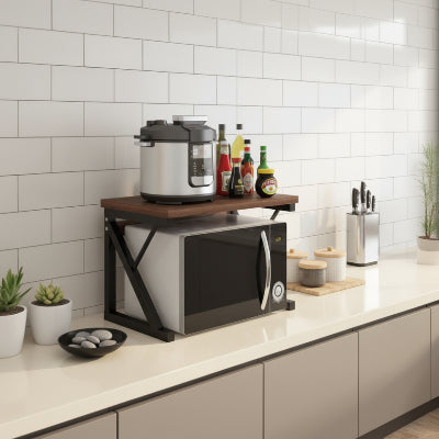 etagere sur micro onde esthetique et solide MicroZen