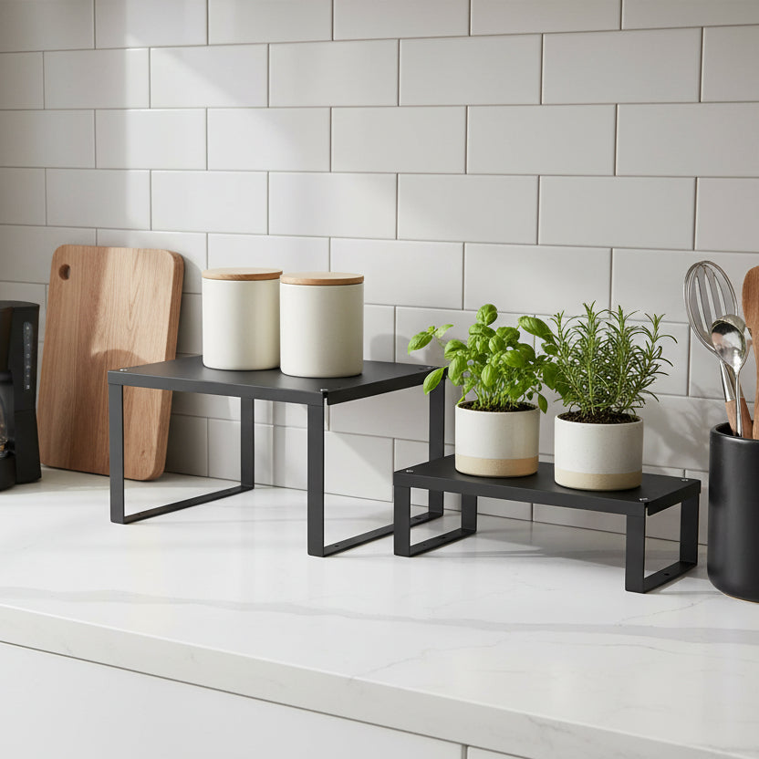 étagère sur pied cuisine 30cm hauteur petit modele KitchenMate