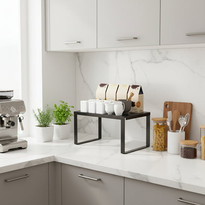 étagère sur pied cuisine metal noir robuste modulable Moyen KitchenMate