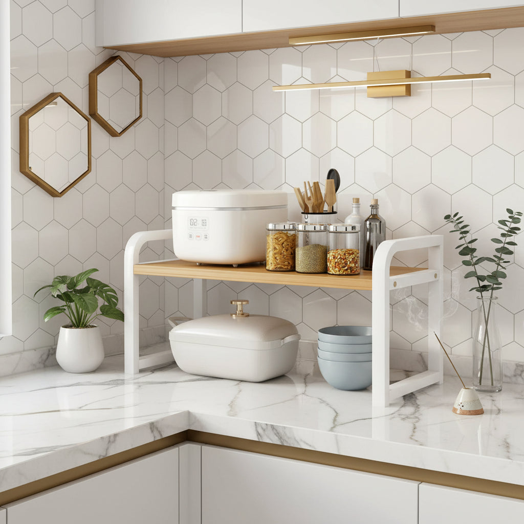 etagere sur pied cuisine rangement epices vaisselle multifonctionnel KitchenGuard