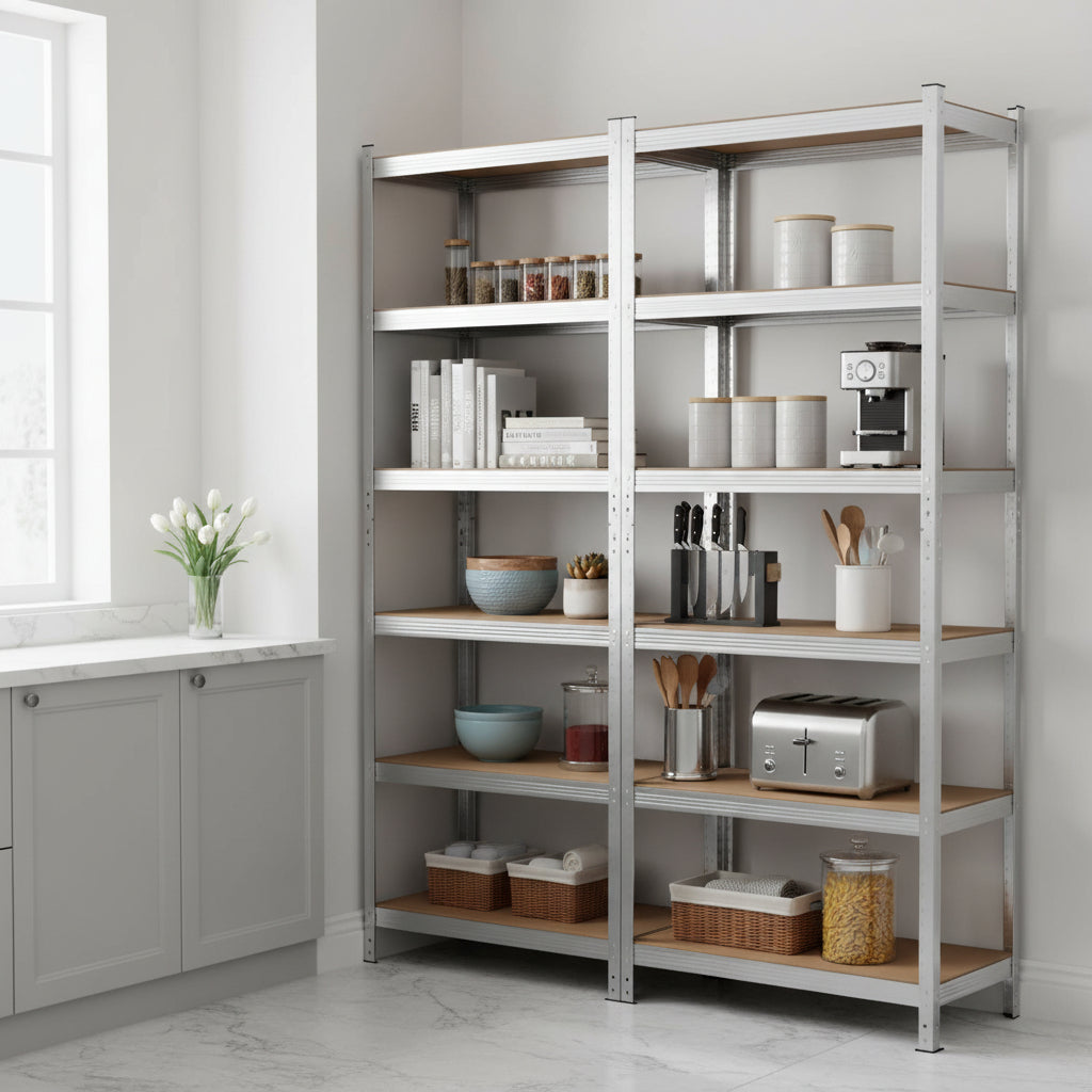 Etagere sur pied pour cuisine rangement vertical FlexiRack 5Niveaux 180cm