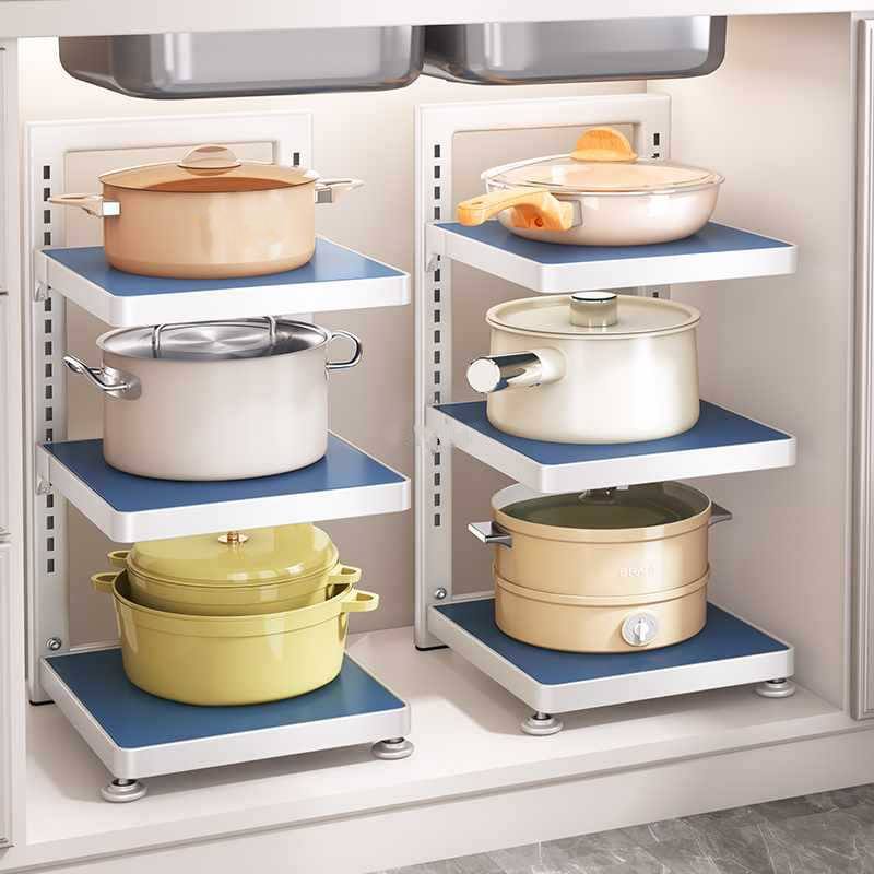 étagère surélevée cuisine optimisation espace vertical KitchenMax Blue