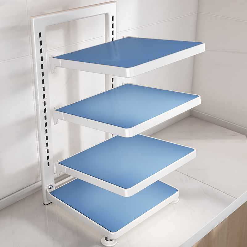 étagère surélevée cuisine solution rangement intelligente modulable KitchenMax Blue