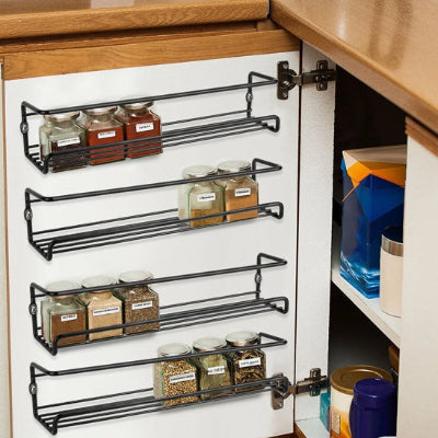 étagères à épices porte placard interieur rangement pratique