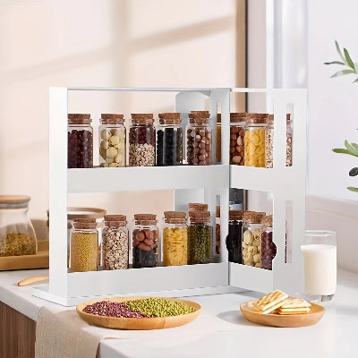 Étagères à épices pour comptoir rotation libre 90