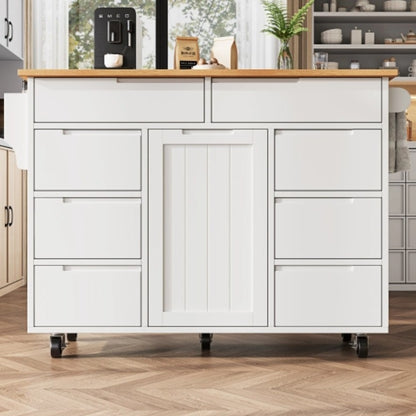 Meuble desserte pour cuisine MDF haute densite solide 8 Tiroirs Mobile