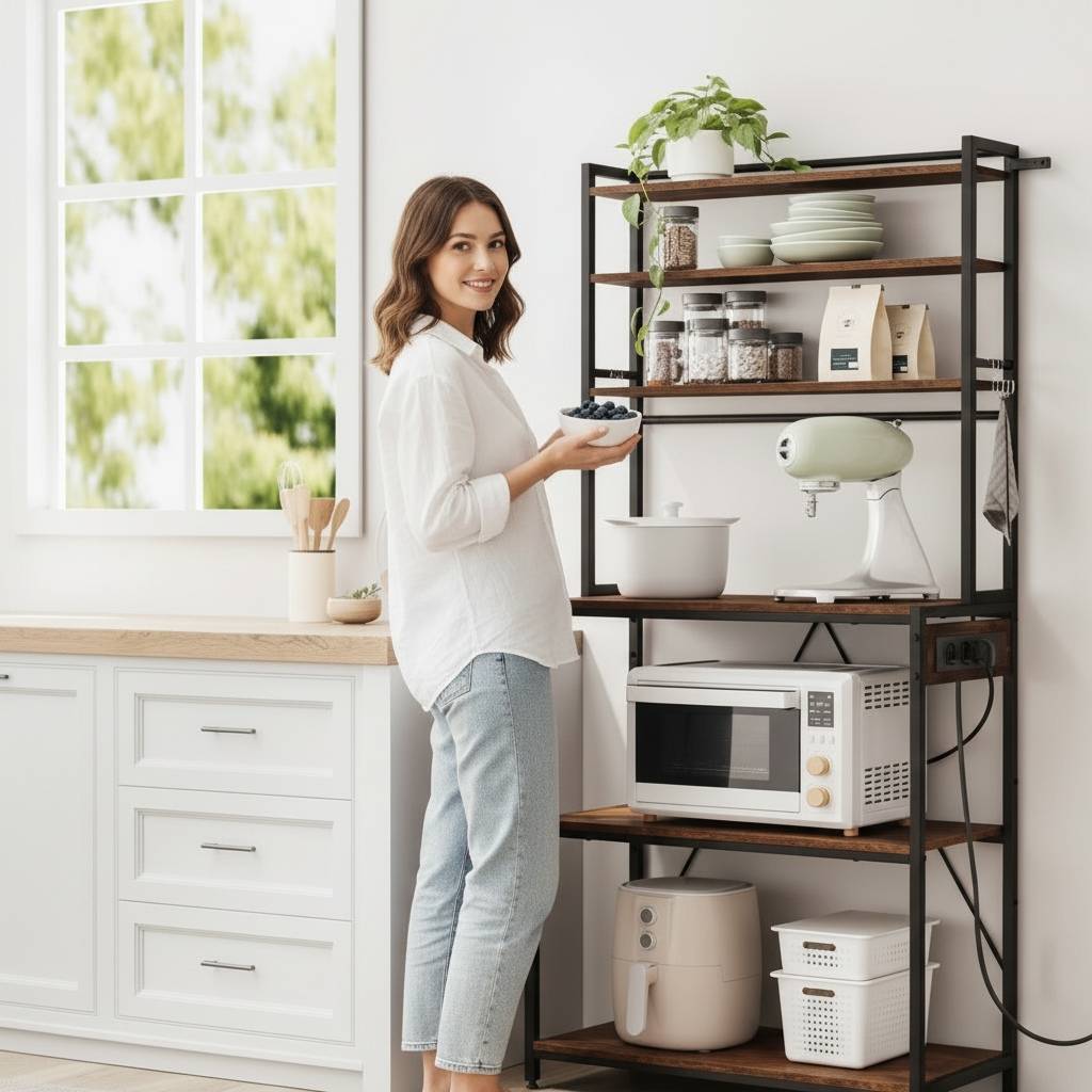 meuble four et micro onde électroménagers ustensiles rangés XLarge