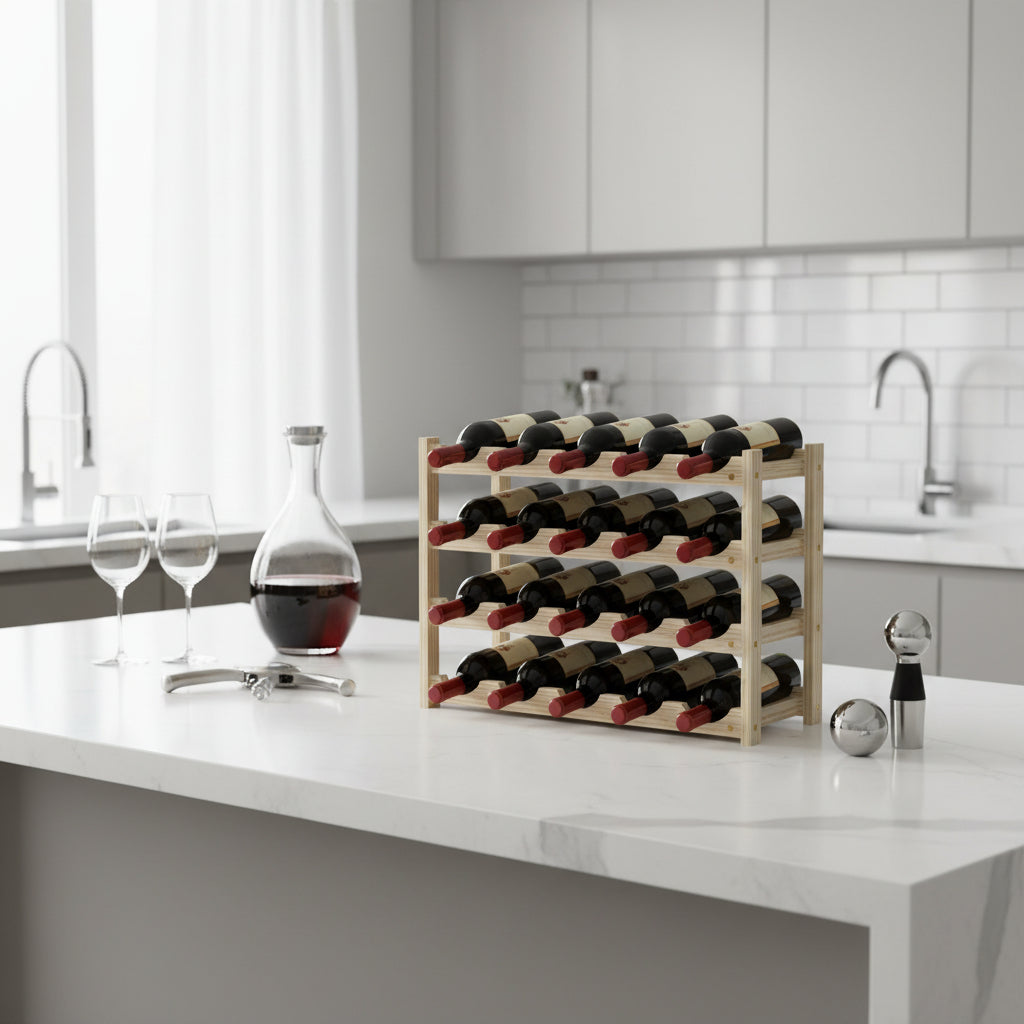 Meuble pour ranger des bouteilles élégant 20 bouteilles VineaGrille