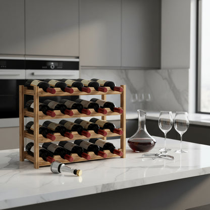 Meuble pour ranger des bouteilles modulable bois 20 bouteilles VineaGrille