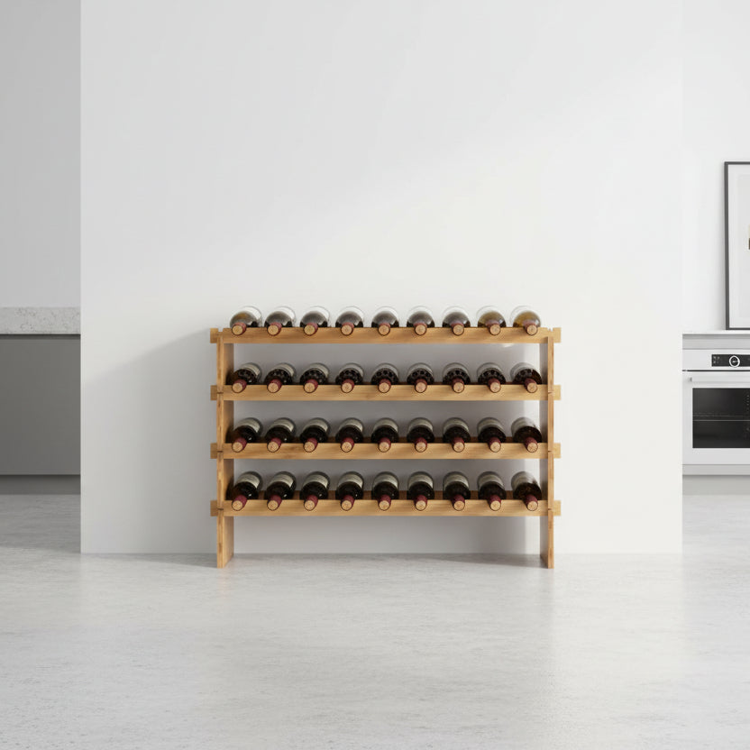 Meuble range bouteille empilable ajustable 36 bouteilles WineNest