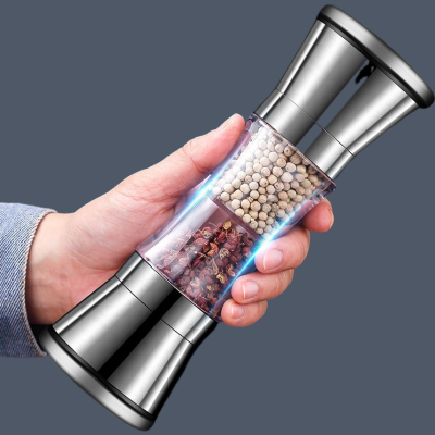 moulin pour epices 2 en 1 design inox SpiceTwin