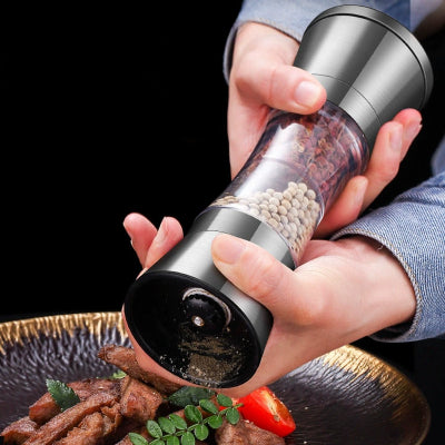 moulin pour epices double fonction acier inox SpiceTwin