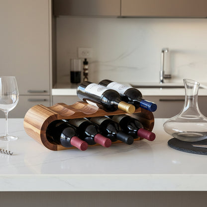 Casier bouteille bois artisanal horizontal 14 bouteilles VinoRacine