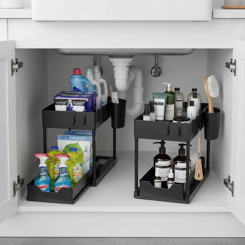Organisateur sous évier tasse suspendue petits accessoires Sinkora