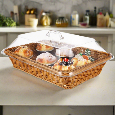 panier a pain avec couvercle transparent large capacite Harmonie