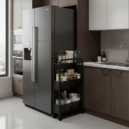 petite desserte a roulette 40x15cm espace étroit exploité SlimSpace
