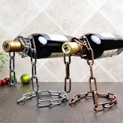 porte bouteille argent cuivre pour cuisine salon bar moderne Silvory