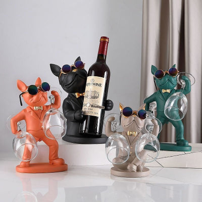 porte bouteille bouledogue pour salon ou bar BulldogWine