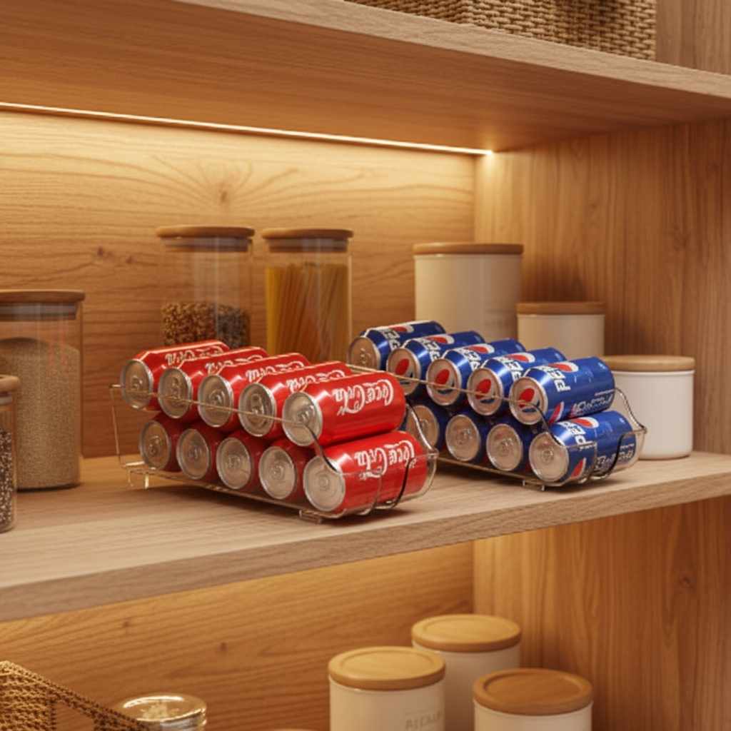 Porte bouteille frigo polyvalent canettes conserves organisées garde manger Canéa