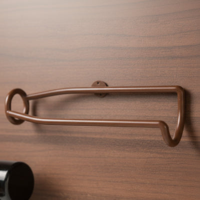 porte bouteille mural accroché au mur finition marron BerceauVineo