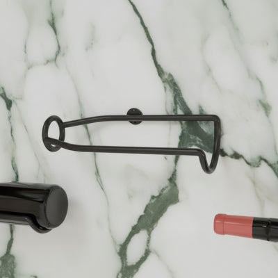 porte bouteille mural vintage métal noir une bouteille BerceauVineo