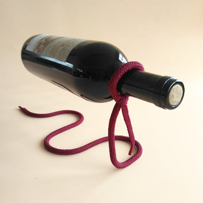 porte bouteille original finition corde bordeaux FloatVin